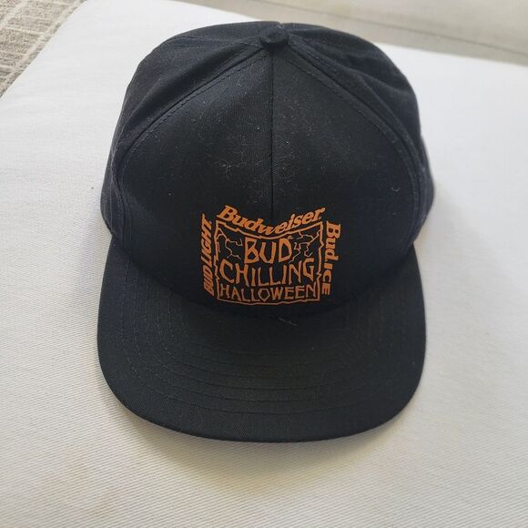Vintage Budweiser Budlight Bud Ice Halloween Cap Hat Snapback OS - Picture 1 of 8